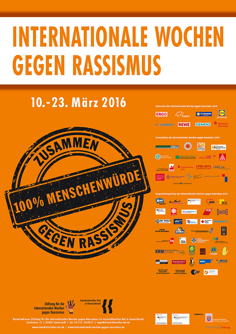 Internationale Wochen gegen Rassismus! Internationale Wochen gegen Rassismus!